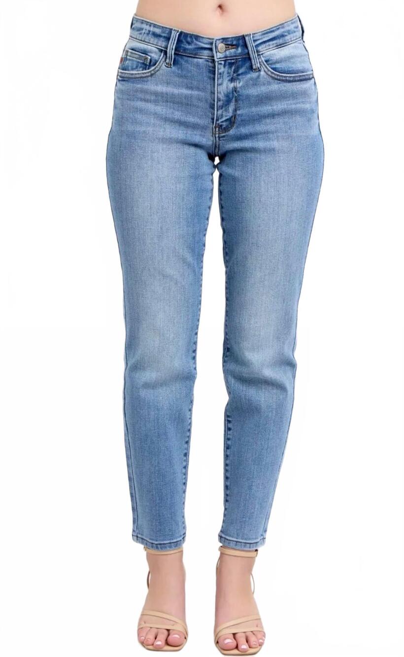 NEW JUDY BLUE slim fit with cell phone pocket jeans in vintage wash